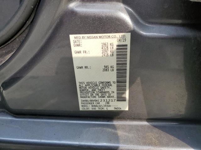 1N4BL4BV6KC231217 Nissan ALTIMA S