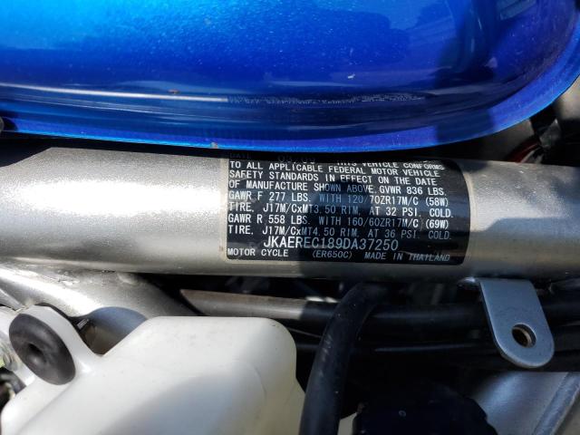 2009 KAWASAKI ER650 C - JKAEREC189DA37250