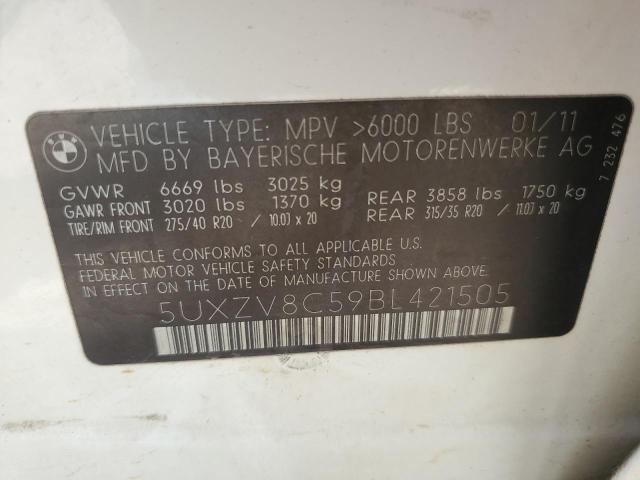 5UXZV8C59BL421505 2011 BMW X5, photo no. 12