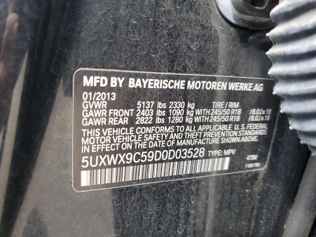 VIN 5UXWX9C59D0D03528 2013 BMW X3, Xdrive28I no.12