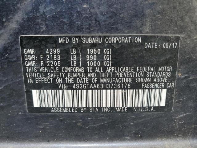 4S3GTAA63H3736178 Subaru Impreza