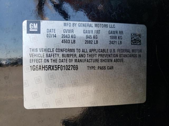 1G6AH5RX5F0102769 Cadillac ATS LUXURY
