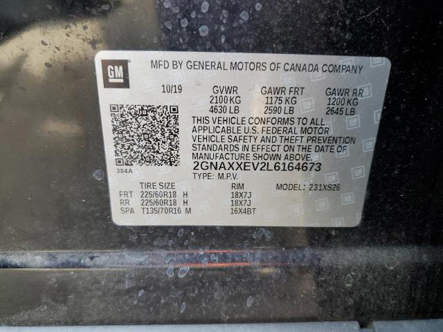 2GNAXXEV2L6164673 | 2020 CHEVROLET EQUINOX PR