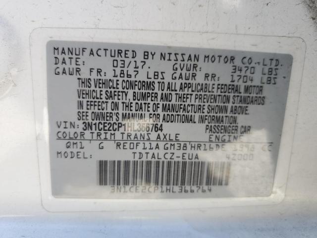 3N1CE2CP1HL366764 Nissan Versa Note S