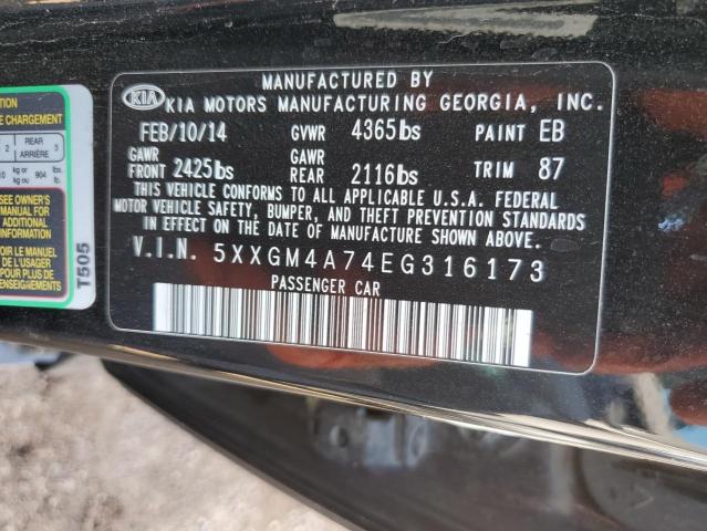 5XXGM4A74EG316173 KIA Optima Lx