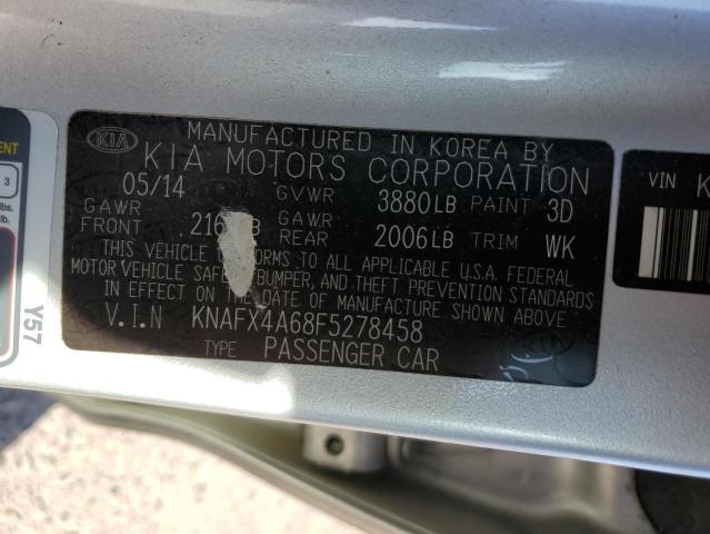 KNAFX4A68F5278458 KIA FORTE LX