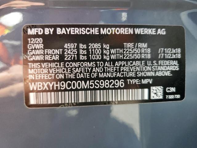 VIN WBXYH9C00M5S98296 2021 BMW X2, Sdrive28I no.12