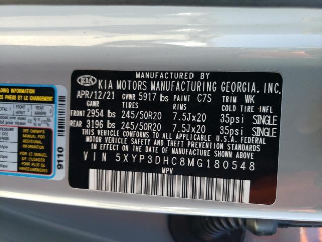 5XYP3DHC8MG180548 KIA Telluride Ex