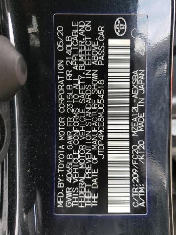 JTDP4MCE8MJ054518 Toyota COROLLA SE