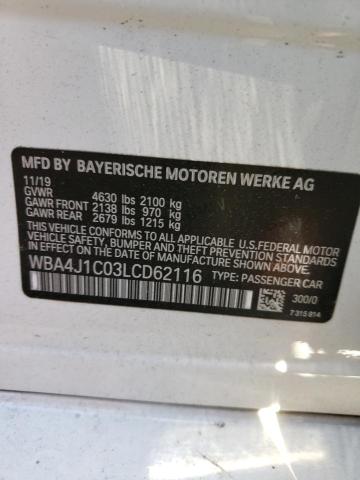 WBA4J1C03LCD62116 BMW 430i Gran Coupe