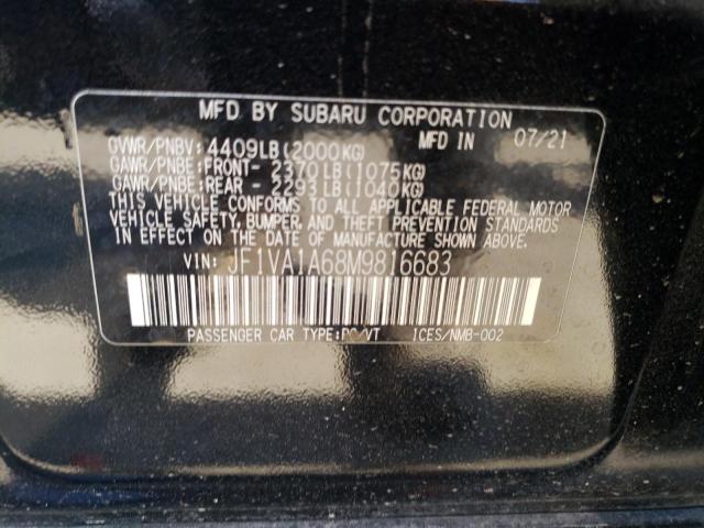 JF1VA1A68M9816683 Subaru WRX