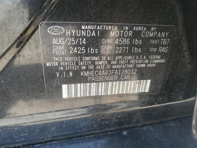 KMHEC4A43FA128012 Hyundai SONATA HYBRID