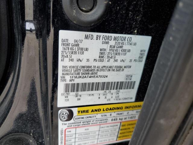 1FMJK2AT4HEA70324 Ford Expedition El Limited