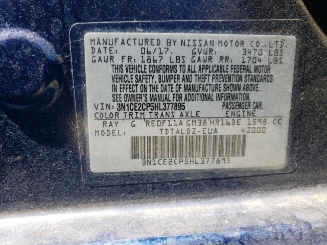 3N1CE2CP5HL377895 Nissan Versa Note S