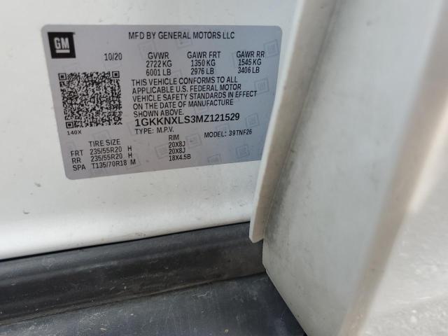 1GKKNXLS3MZ121529 GMC Acadia Denali