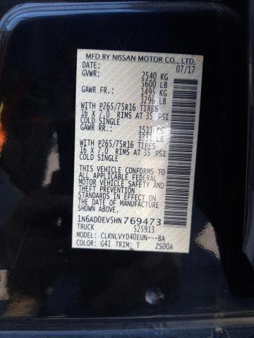 1N6AD0EV5HN769473 Nissan FRONTIER S