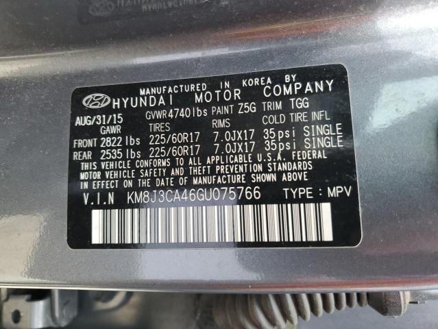 2016 HYUNDAI TUSCON KM8J3CA46GU075766