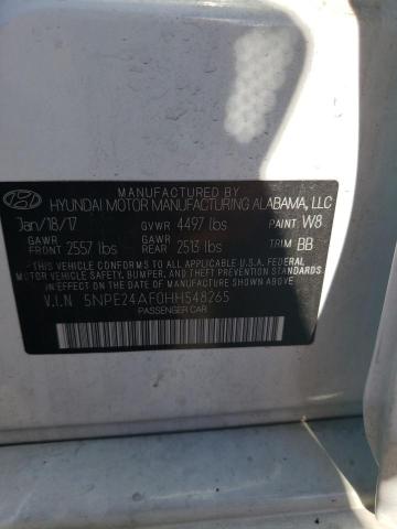 6NPE24AF0HH548265 | 2017 HYUNDAI SONATA