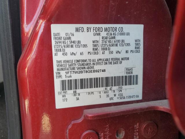 1FT7W2BT8GEB92748 Ford F250 Super Duty