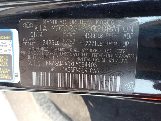 KNAGM4ADXE5064405 KIA OPTIMA HYBRID