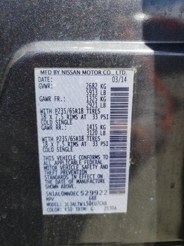 5N1AL0MN0EC529922 Infiniti QX60