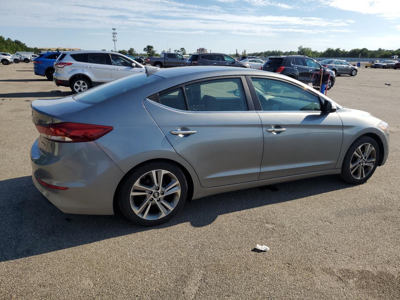 HYUNDAI ELANTRA SE 2017 gray  gas KMHD84LF5HU224706 photo #4