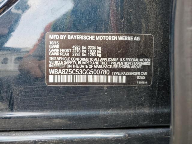 WBA8Z5C53GG500780 BMW 328 Xigt Sulev
