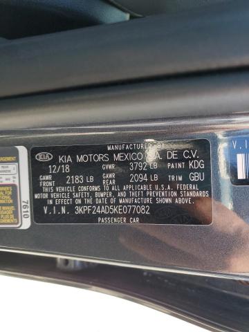 3KPF24AD5KE077082 KIA FORTE FE