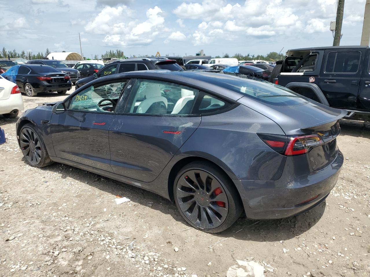 2022 Tesla Model 3 at FL - West Palm Beach, Copart lot 64247393