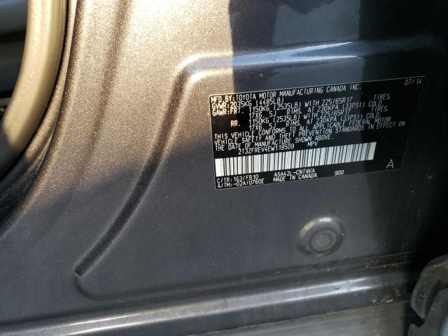 2T3ZFREV4EW119509 Toyota RAV4 LE