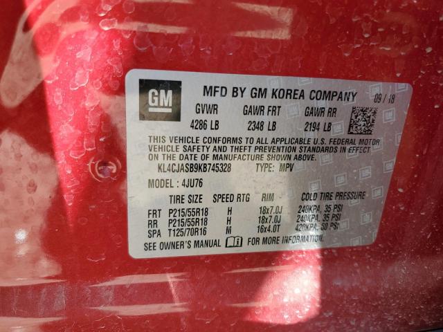 KL4CJASB9KB745328 Buick Encore Preferred