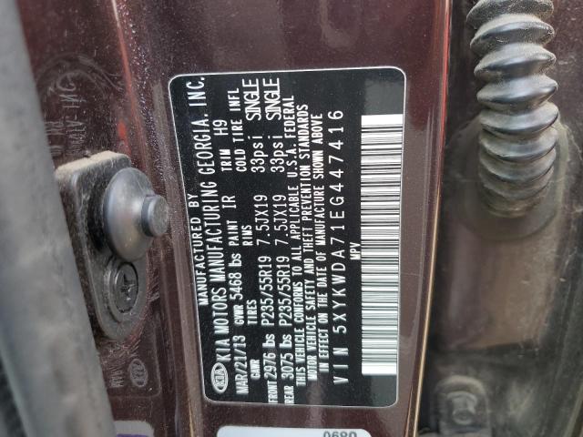 5XYKWDA71EG447416 KIA SORENTO SX
