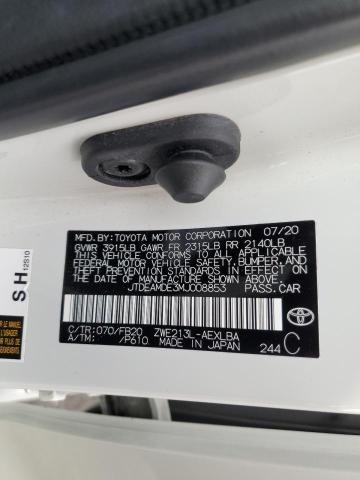 JTDEAMDE3MJ008853 Toyota COROLLA LE