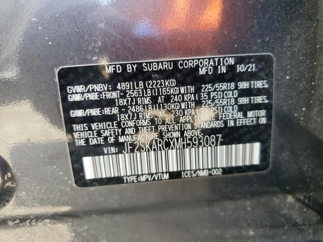 JF2SKARCXMH593087 Subaru Forester Sport