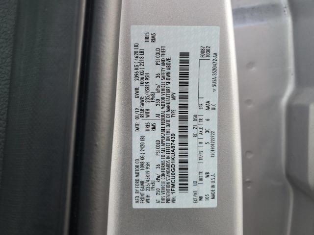 1FMCU0GD1KUA87439 2019 FORD ESCAPE, photo no. 13