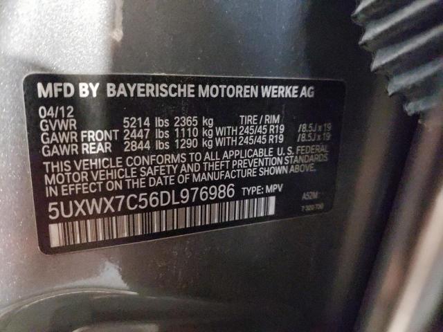 VIN 5UXWX7C56DL976986 2013 BMW X3, Xdrive35I no.13