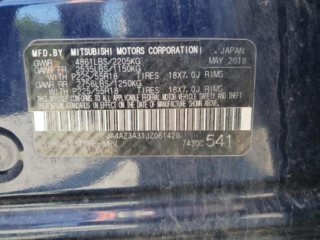 JA4AZ3A31JZ061420 Mitsubishi Outlander Se