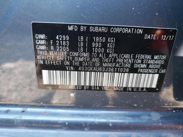 4S3GKAU63J3611038 Subaru Impreza Limited
