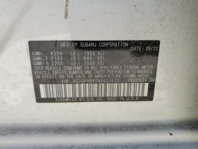 4S3GKAB60N3601012 Subaru Impreza