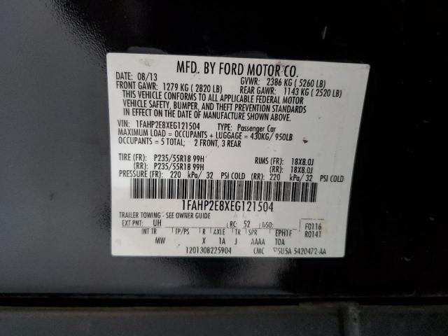 1FAHP2E8XEG121504 | 2014 Ford taurus sel