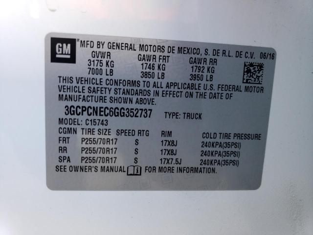 3GCPCNEC6GG352737 Chevrolet Silverado C1500