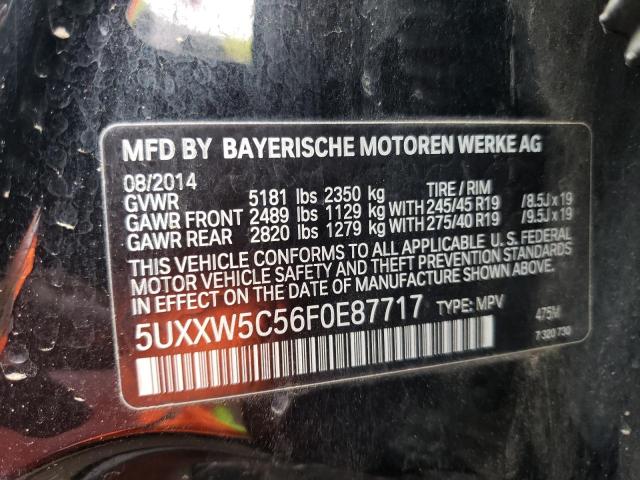 2015 BMW X4 XDRIVE3 - 5UXXW5C56F0E87717