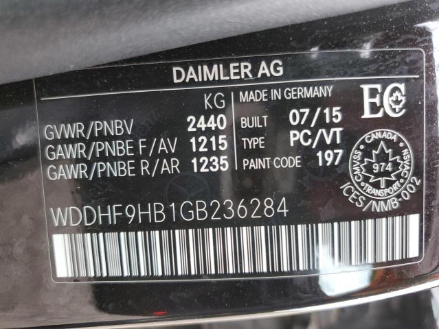 2016 MERCEDES-BENZ E 250 BLUE - WDDHF9HB1GB236284