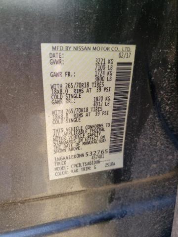 1N6AA1EK0HN532765 Nissan TITAN S