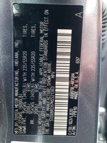2021 TOYOTA HIGHLANDER - 5TDXBRCH7MS521363