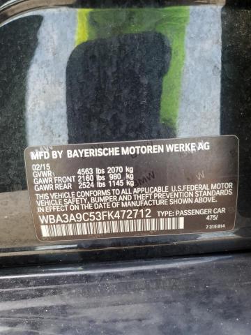 2015 BMW 335 I - WBA3A9C53FK472712