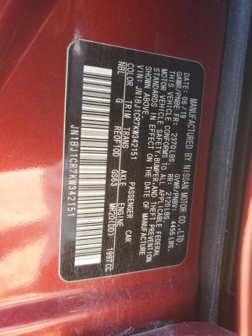 JN1BJ1CR7KW342151 Nissan Rogue Sport S