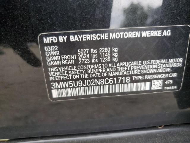 3MW5U9J02N8C61718 BMW M3 40XI 12