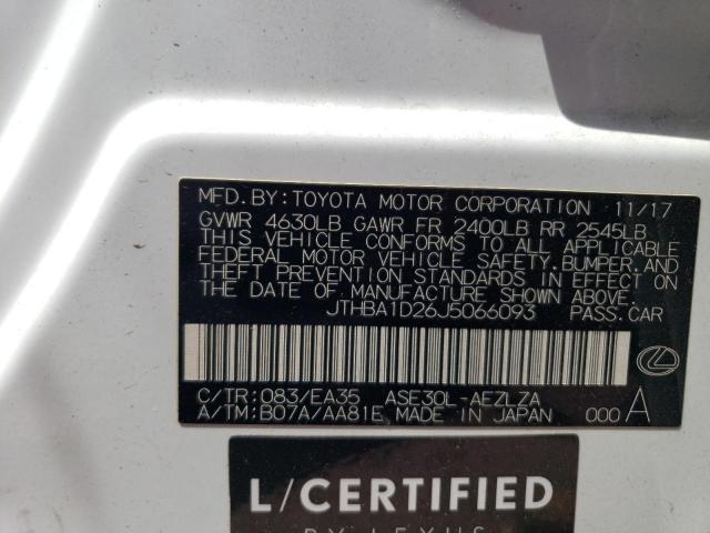 2018 LEXUS IS300 SPOR JTHBA1D26J5066093