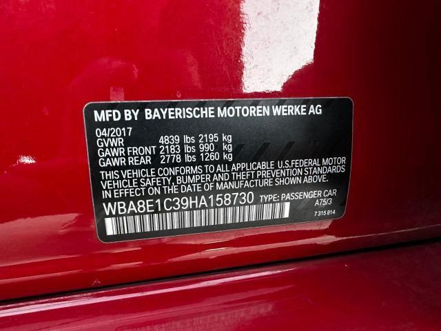 WBA8E1C39HA158730 BMW 330e